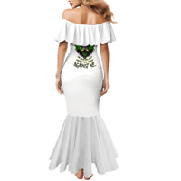 I Can't Go To Hell Fire Eyes Skull Mermaid Dress - Wonder Print Shop