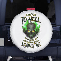 I Can't Go To Hell Fire Eyes Skull Spare Tire Cover - Wonder Print Shop