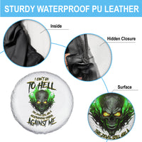 I Can't Go To Hell Fire Eyes Skull Spare Tire Cover - Wonder Print Shop