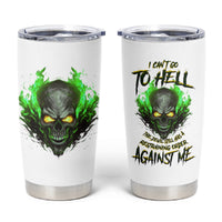 I Can't Go To Hell Fire Eyes Skull Tumbler Cup - Wonder Print Shop