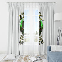 I Can't Go To Hell Fire Eyes Skull Window Curtain - Wonder Print Shop