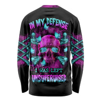 In My Defense I Was Left Unsupervised Long Sleeve Shirt - Wonder Print Shop