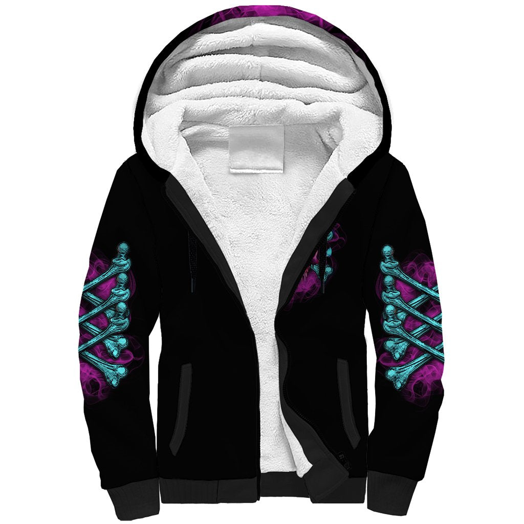 In My Defense I Was Left Unsupervised Sherpa Hoodie - Wonder Print Shop
