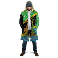 Tanzania Christmas Cloak with Giraffe Christmas Tree Snowflakes and Flag - Wonder Print Shop