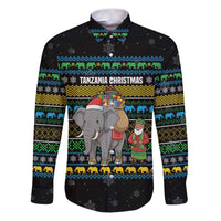Tanzania Christmas Family Matching Puletasi and Hawaiian Shirt with Santa Riding Elephant Snowflakes and Colorful African - Wonder Print Shop
