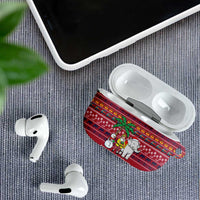 Thailand Christmas AirPods Case with Santa Elephant Snowman Palm Tree and Sawasdee Holiday - Wonder Print Shop