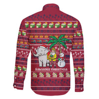 Thailand Christmas Family Matching Puletasi and Hawaiian Shirt with Santa Elephant Snowman Palm Tree and Sawasdee Holiday - Wonder Print Shop