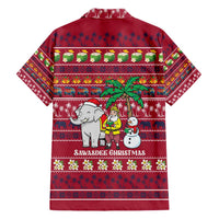 Thailand Christmas Hawaiian Shirt with Santa Elephant Snowman Palm Tree and Sawasdee Holiday - Wonder Print Shop