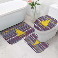 Thailand Christmas Bathroom Set with Yellow Flower Tree Garuda Emblem and Elephant Holiday - Wonder Print Shop