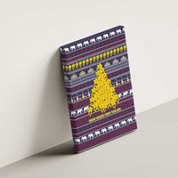 Thailand Christmas Canvas Wall Art with Yellow Flower Tree Garuda Emblem and Elephant Holiday - Wonder Print Shop
