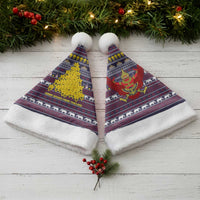 Thailand Christmas Santa Hat with Yellow Flower Tree Garuda Emblem and Elephant Holiday - Wonder Print Shop