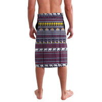 Thailand Christmas Lavalava with Yellow Flower Tree Garuda Emblem and Elephant Holiday - Wonder Print Shop