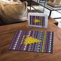 Thailand Christmas Puzzle with Yellow Flower Tree Garuda Emblem and Elephant Holiday - Wonder Print Shop