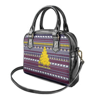 Thailand Christmas Shoulder Handbag with Yellow Flower Tree Garuda Emblem and Elephant Holiday - Wonder Print Shop