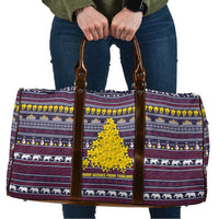 Thailand Christmas Travel Bag with Yellow Flower Tree Garuda Emblem and Elephant Holiday - Wonder Print Shop