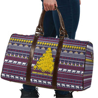 Thailand Christmas Travel Bag with Yellow Flower Tree Garuda Emblem and Elephant Holiday - Wonder Print Shop