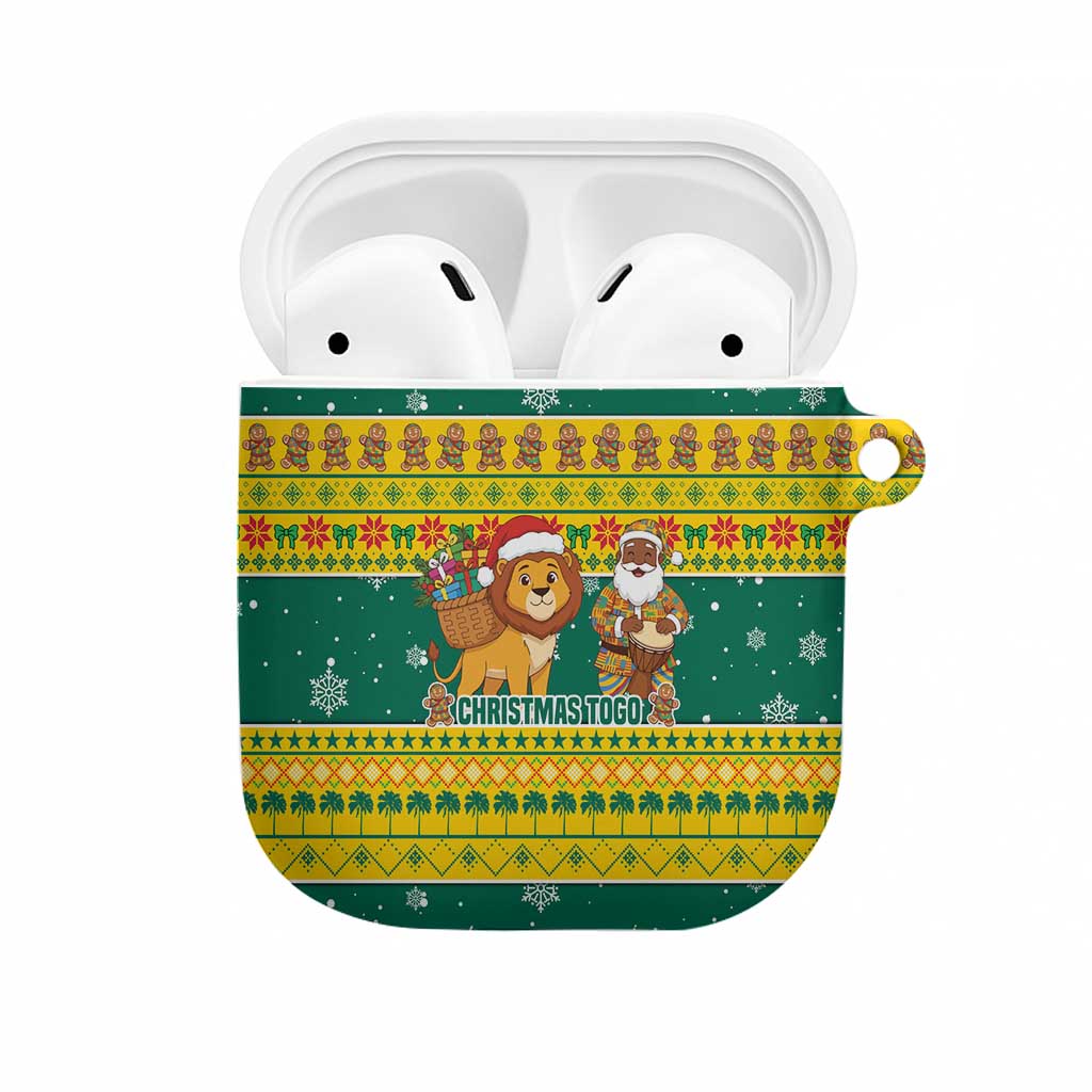 Togo Christmas AirPods Case with Santa Lion Drummer Gingerbread and National Emblem - Wonder Print Shop