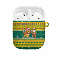 Togo Christmas AirPods Case with Santa Lion Drummer Gingerbread and National Emblem - Wonder Print Shop