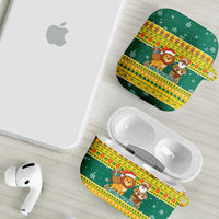 Togo Christmas AirPods Case with Santa Lion Drummer Gingerbread and National Emblem - Wonder Print Shop