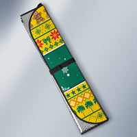 Togo Christmas Auto Sun Shade with Santa Lion Drummer Gingerbread and National Emblem - Wonder Print Shop