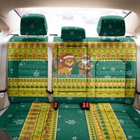 Togo Christmas Back Car Seat Cover with Santa Lion Drummer Gingerbread and National Emblem - Wonder Print Shop