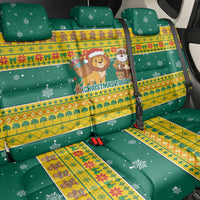 Togo Christmas Back Car Seat Cover with Santa Lion Drummer Gingerbread and National Emblem - Wonder Print Shop