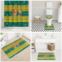 Togo Christmas Bathroom Set with Santa Lion Drummer Gingerbread and National Emblem - Wonder Print Shop