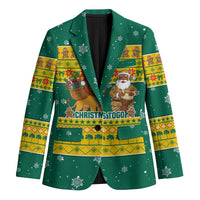 Togo Christmas Blazer with Santa Lion Drummer Gingerbread and National Emblem - Wonder Print Shop