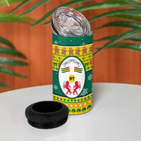 Togo Christmas 4 in 1 Can Cooler Tumbler with Santa Lion Drummer Gingerbread and National Emblem - Wonder Print Shop
