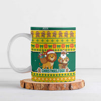 Togo Christmas Ceramic Mug with Santa Lion Drummer Gingerbread and National Emblem - Wonder Print Shop