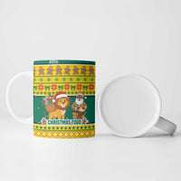 Togo Christmas Ceramic Mug with Santa Lion Drummer Gingerbread and National Emblem - Wonder Print Shop