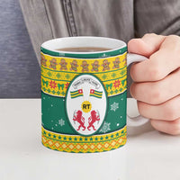 Togo Christmas Ceramic Mug with Santa Lion Drummer Gingerbread and National Emblem - Wonder Print Shop