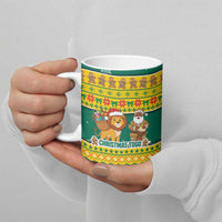 Togo Christmas Ceramic Mug with Santa Lion Drummer Gingerbread and National Emblem - Wonder Print Shop