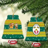 Togo Christmas Ceramic Ornament with Santa Lion Drummer Gingerbread and National Emblem - Wonder Print Shop