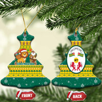 Togo Christmas Ceramic Ornament with Santa Lion Drummer Gingerbread and National Emblem - Wonder Print Shop