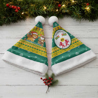 Togo Christmas Santa Hat with Santa Lion Drummer Gingerbread and National Emblem - Wonder Print Shop