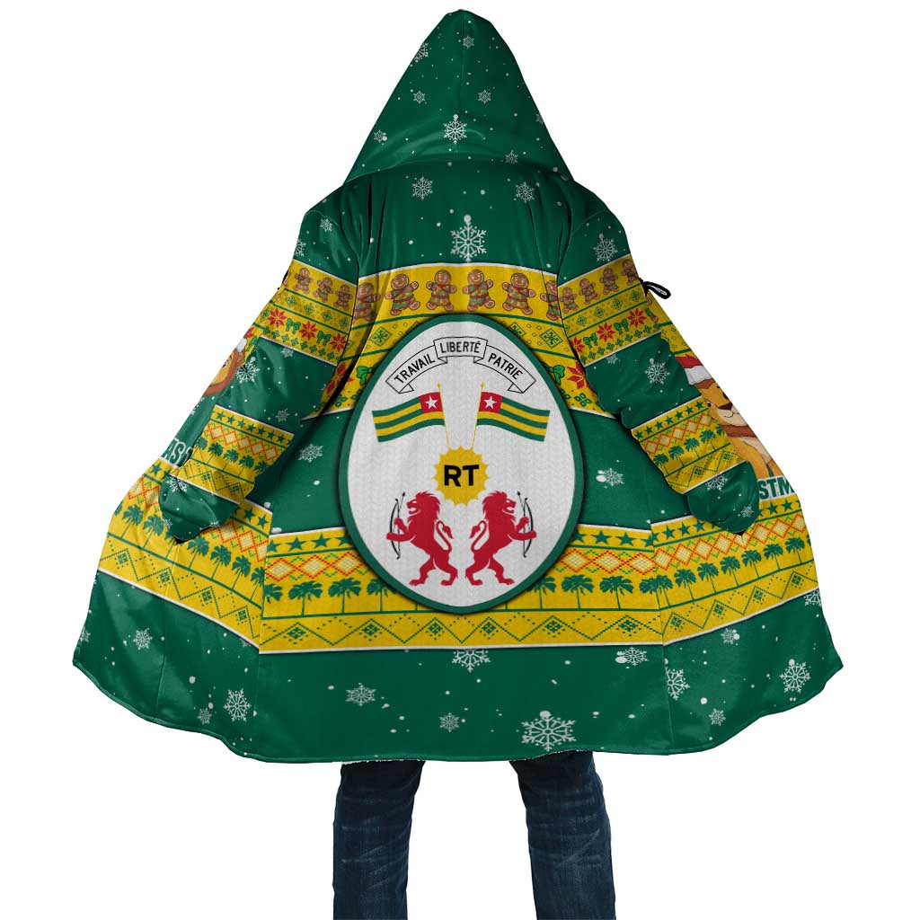 Togo Christmas Cloak with Santa Lion Drummer Gingerbread and National Emblem - Wonder Print Shop