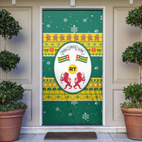 Togo Christmas Door Cover with Santa Lion Drummer Gingerbread and National Emblem - Wonder Print Shop