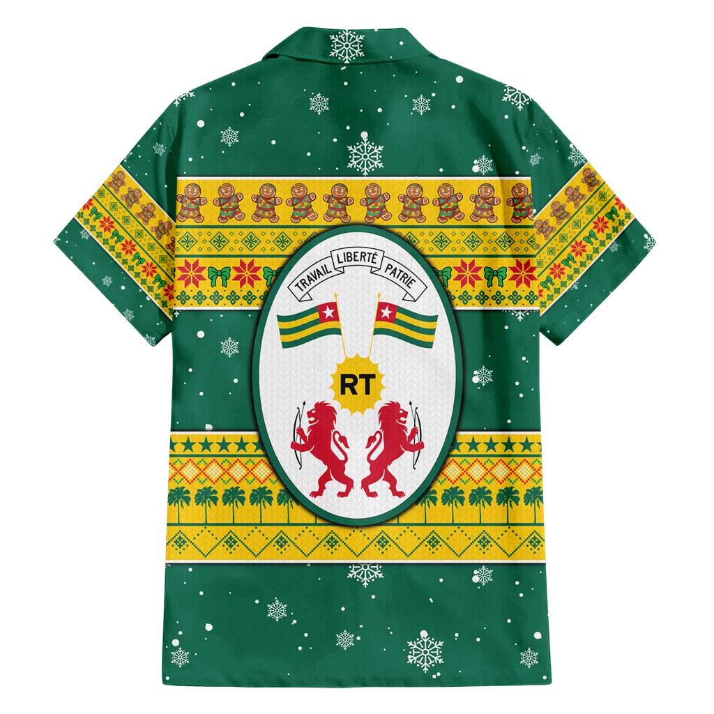 Togo Christmas Family Matching Puletasi and Hawaiian Shirt with Santa Lion Drummer Gingerbread and National Emblem - Wonder Print Shop