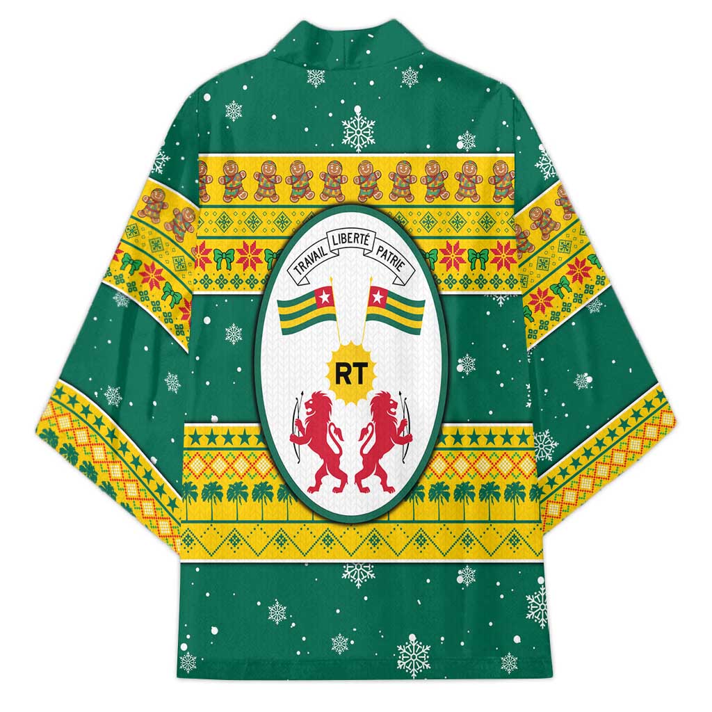 Togo Christmas Kimono with Santa Lion Drummer Gingerbread and National Emblem - Wonder Print Shop