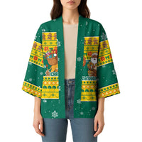 Togo Christmas Kimono with Santa Lion Drummer Gingerbread and National Emblem - Wonder Print Shop