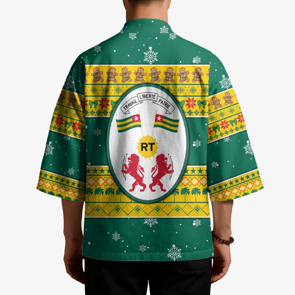 Togo Christmas Kimono with Santa Lion Drummer Gingerbread and National Emblem - Wonder Print Shop