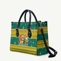 Togo Christmas Leather Bag with Santa Lion Drummer Gingerbread and National Emblem - Wonder Print Shop