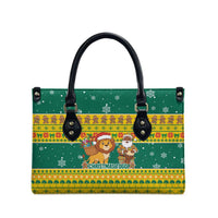 Togo Christmas Leather Bag with Santa Lion Drummer Gingerbread and National Emblem - Wonder Print Shop
