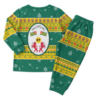 Togo Christmas Pajama Set with Santa Lion Drummer Gingerbread and National Emblem - Wonder Print Shop