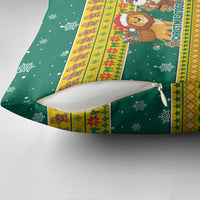 Togo Christmas Pillow Cover with Santa Lion Drummer Gingerbread and National Emblem - Wonder Print Shop