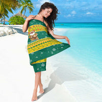 Togo Christmas Sarong with Santa Lion Drummer Gingerbread and National Emblem - Wonder Print Shop