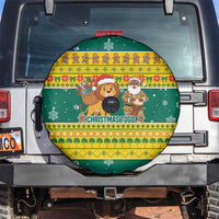 Togo Christmas Spare Tire Cover with Santa Lion Drummer Gingerbread and National Emblem - Wonder Print Shop