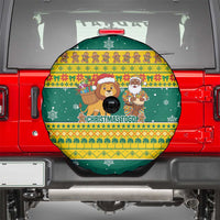 Togo Christmas Spare Tire Cover with Santa Lion Drummer Gingerbread and National Emblem - Wonder Print Shop