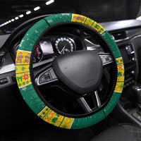 Togo Christmas Steering Wheel Cover with Santa Lion Drummer Gingerbread and National Emblem - Wonder Print Shop
